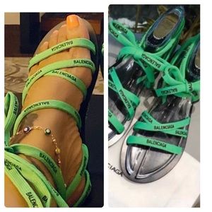 Balenciaga  strap ups sandal